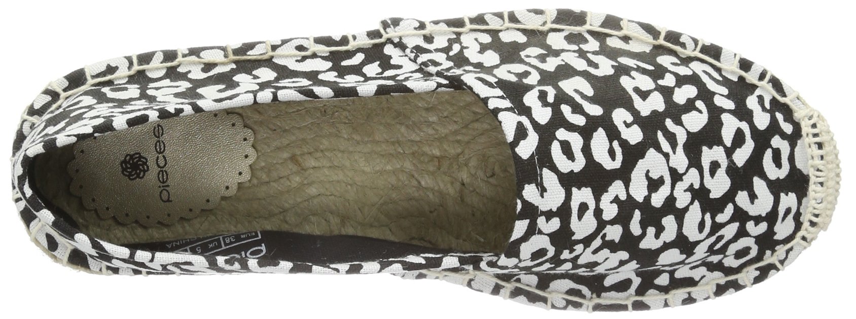 Pieces & Peace Haisha Espadrillos Leopard Black espadrillas donna