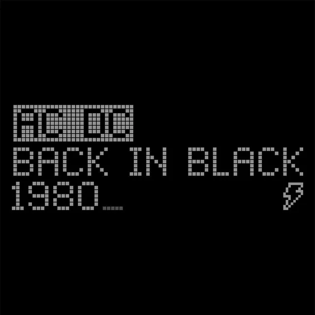 AC/DC Rex Rock 8 Bit Back in Black t-shirt cotone unisex