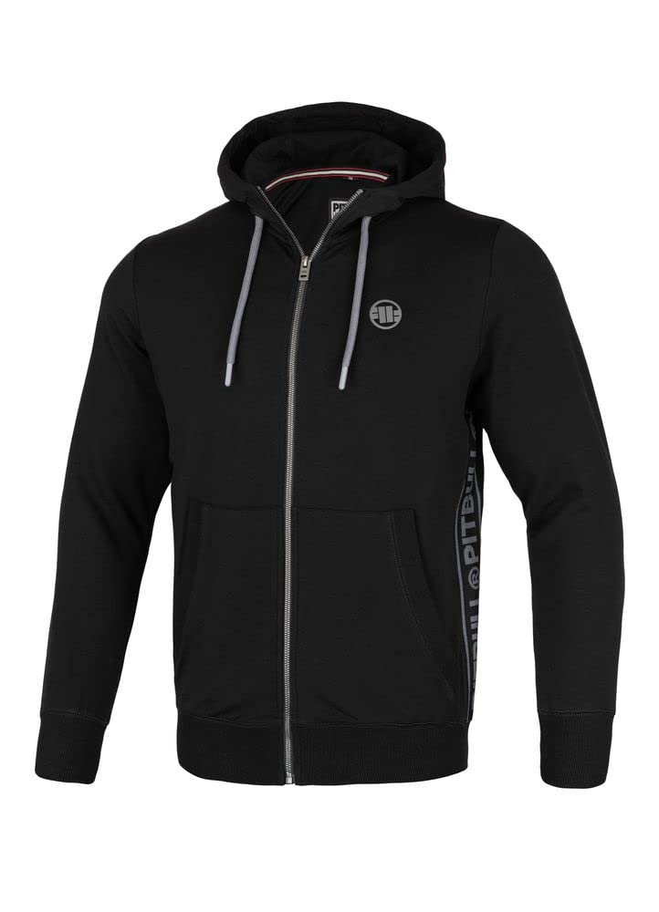 Pit Bull West Coast Lotus felpa zip nera cotone