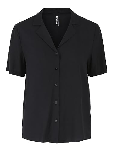 Pieces Pcolivia SS Top Noos T-Shirt Donna con Colletto