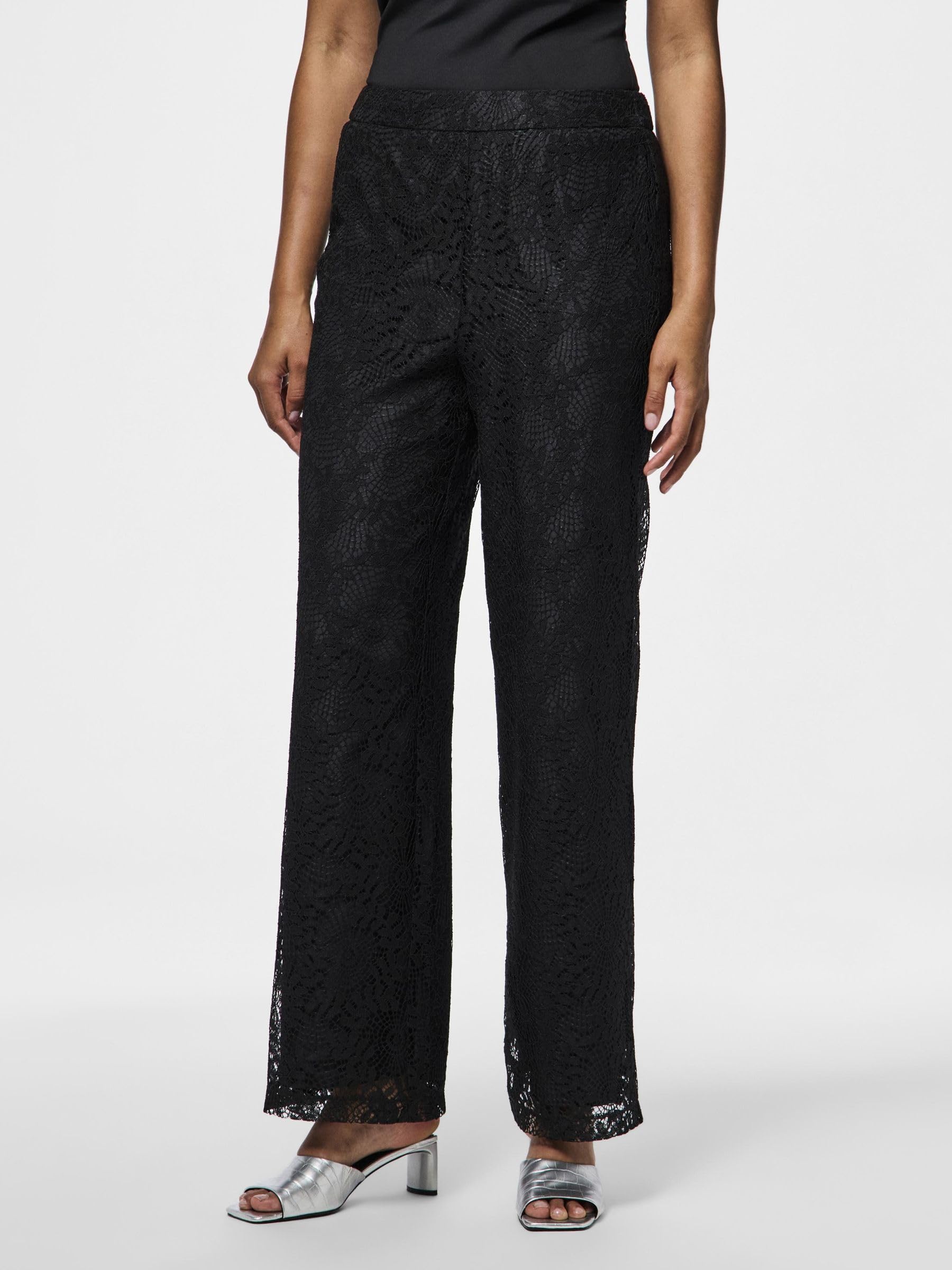 Pieces Pcbosulla HW pantaloni donna S gamba larga
