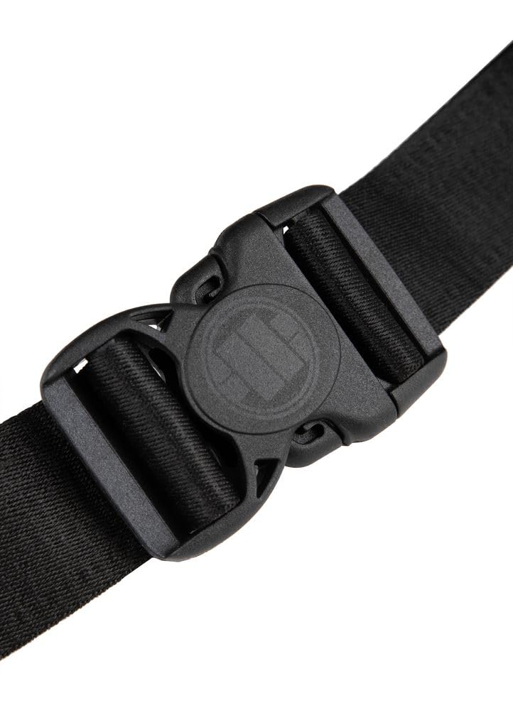 Pitbull marsupio nylon nero universale logo