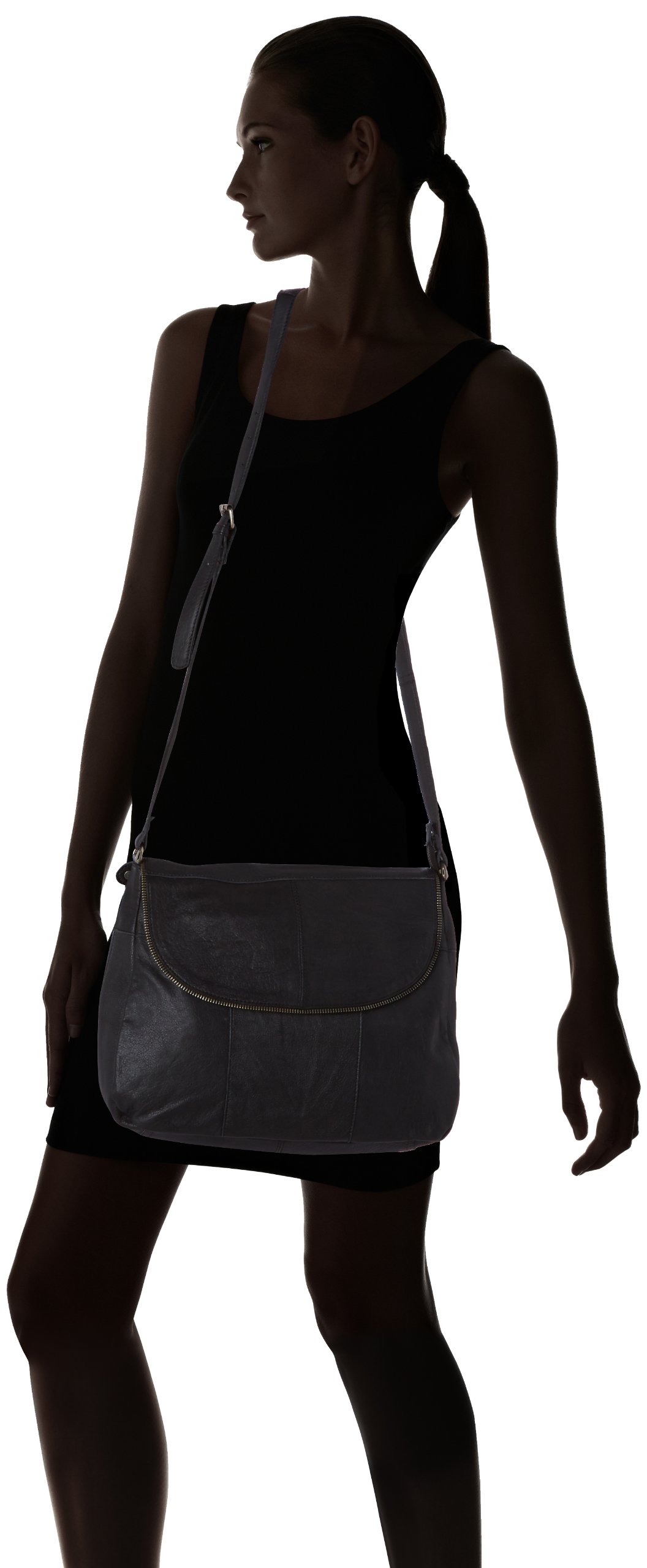 Pieces Sip Leather Big Cross Over tracolla pelle