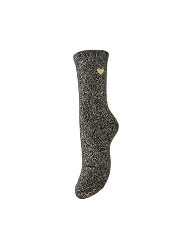 Pieces Pcnolia Lurex Socks calzini donna nero betulla lurex