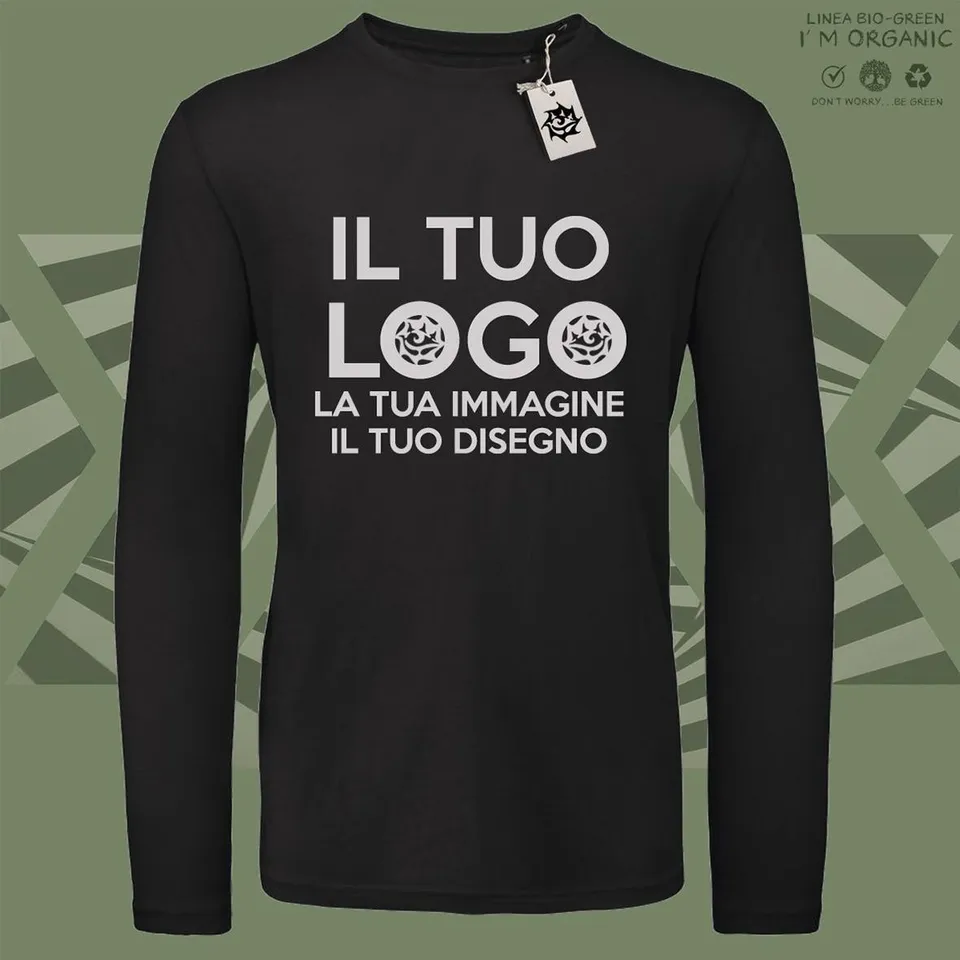 Matrix Music Store T-Shirt Uomo Long Sleeve maglia personalizzabile