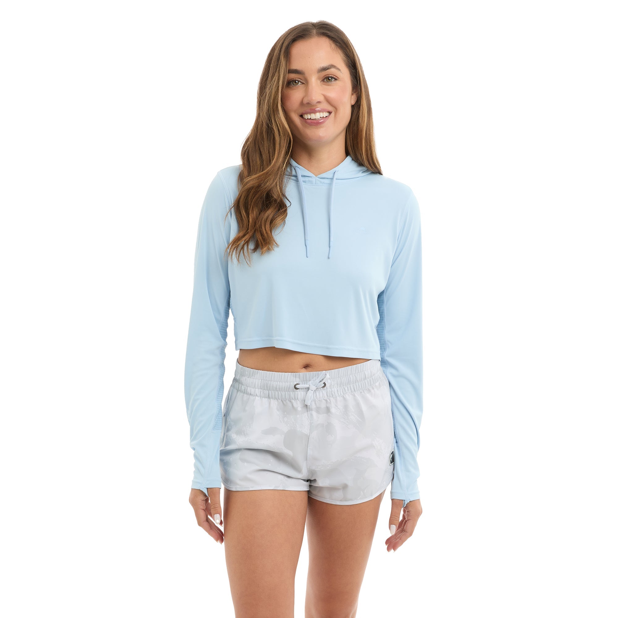 Pelagic Vaportek camicia pesca donna azzurro chiaro UPF 50+