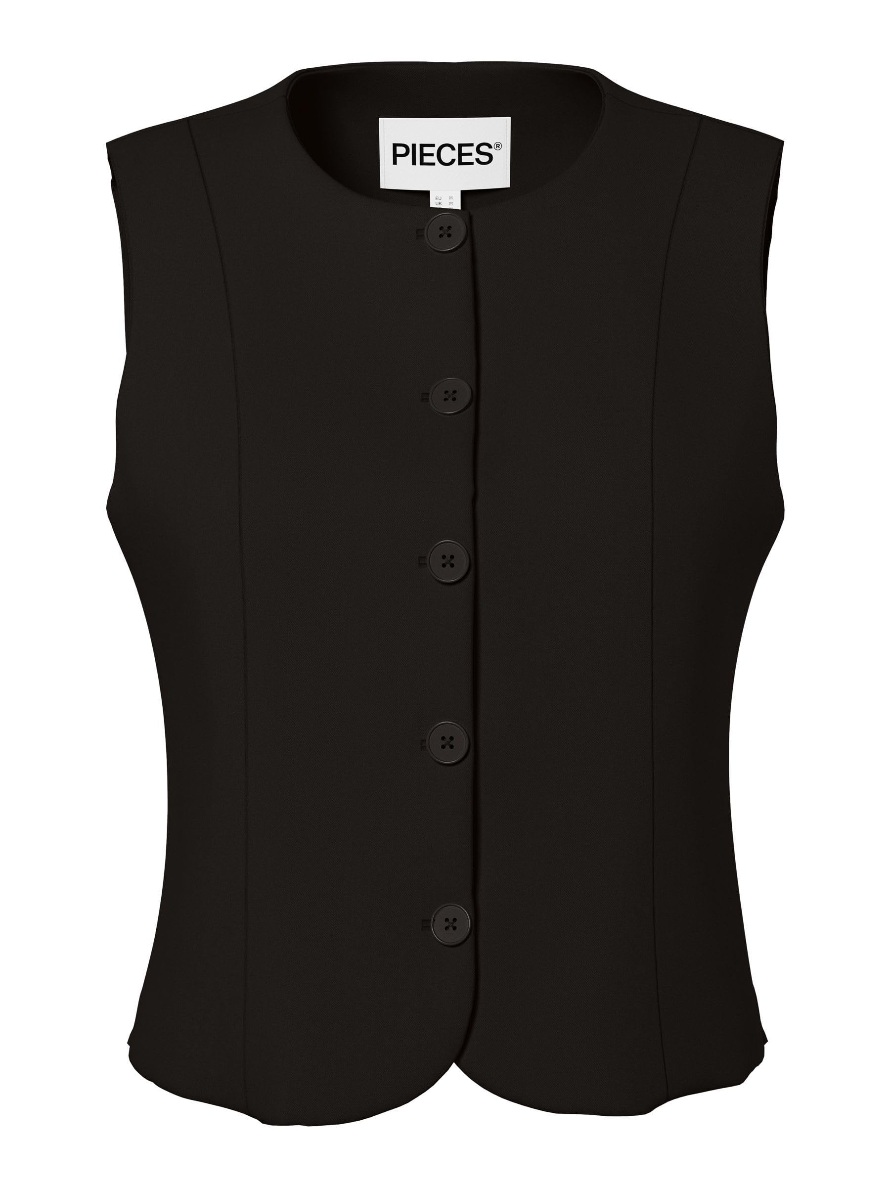 Pieces Pckamil Noos BC gilet aderente donna tessuto traspirante