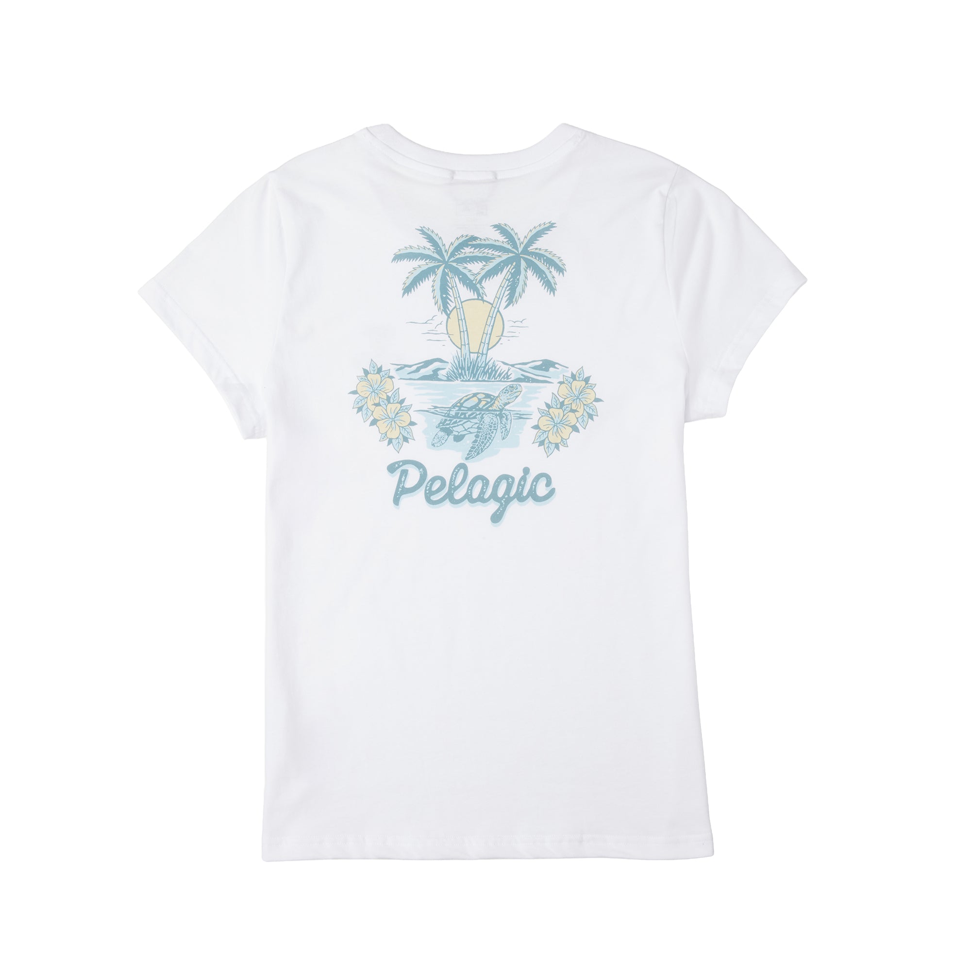 Pelagic Ws Isla Tortuga maglietta donna bianca cotone bio