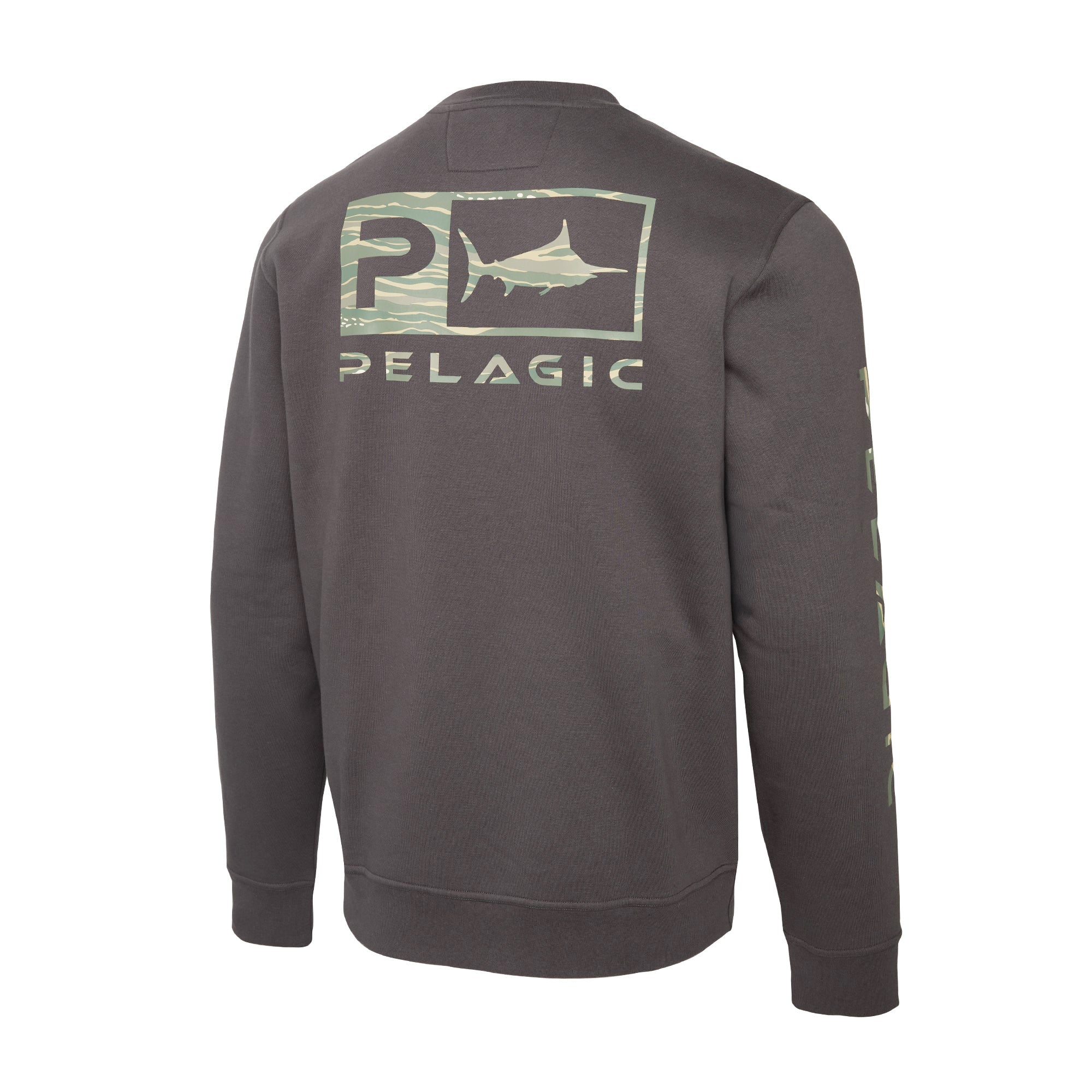 Pelagic Avalon Wahoo Icon felpa uomo grafite cotone