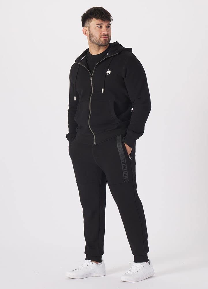 Pitbull West Coast Logo Piccolo felpa zip grigia cotone
