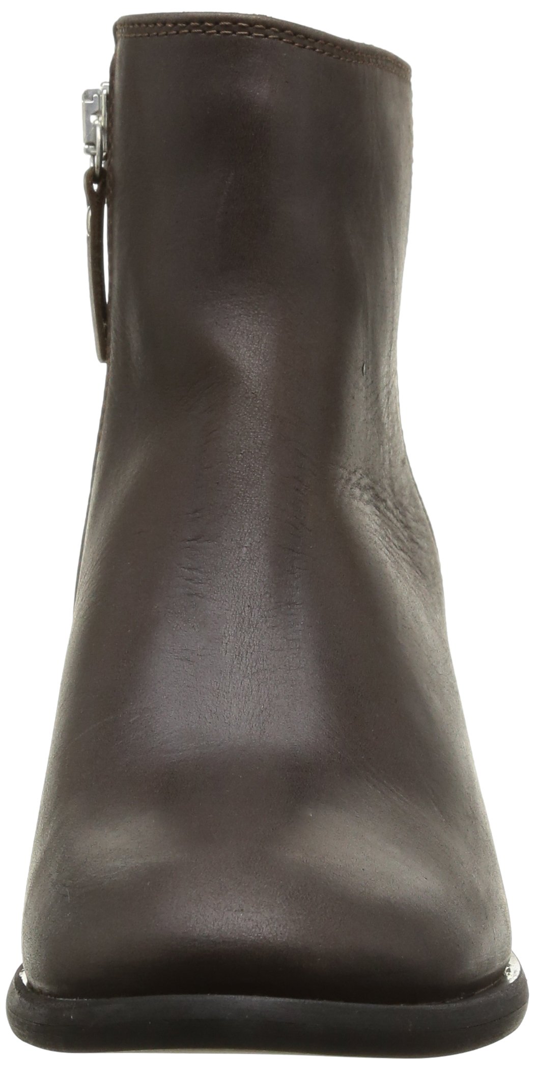 Pieces Ulai Leather Boot stivali donna 36 grigio scuro pelle