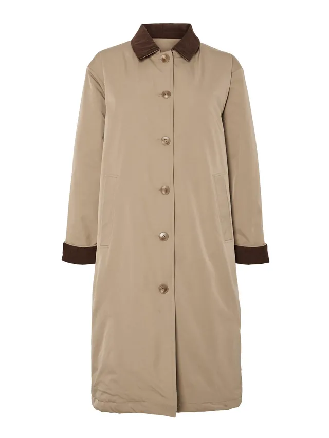 Pieces Pcjorma giacca donna velluto a coste XXL greige