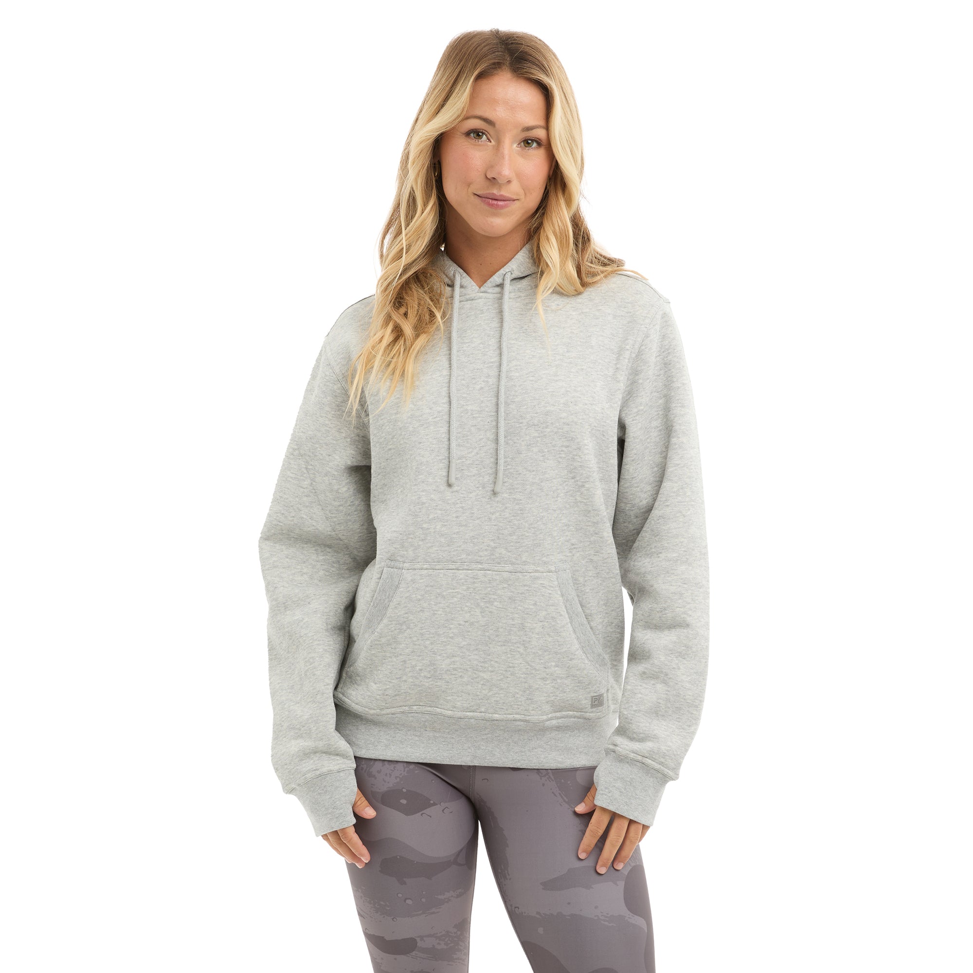 Pelagic Osborn felpa cappuccio donna grigio melange cotone