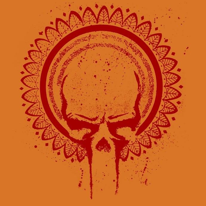 M4U Skull Mandala t-shirt unisex cotone