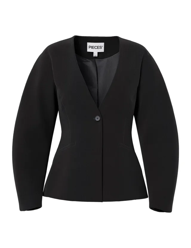 Pieces Pckamil LS Fitted Blazer Noos BC Donna Nero XXL