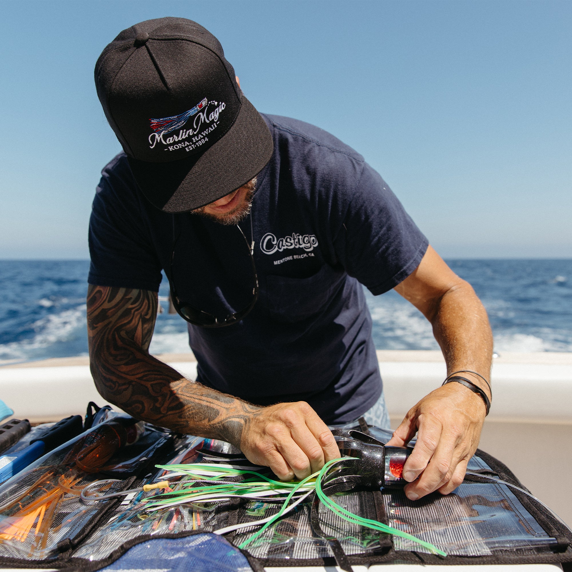 Pelagic Marlin Magic Lure cappello snapback nero