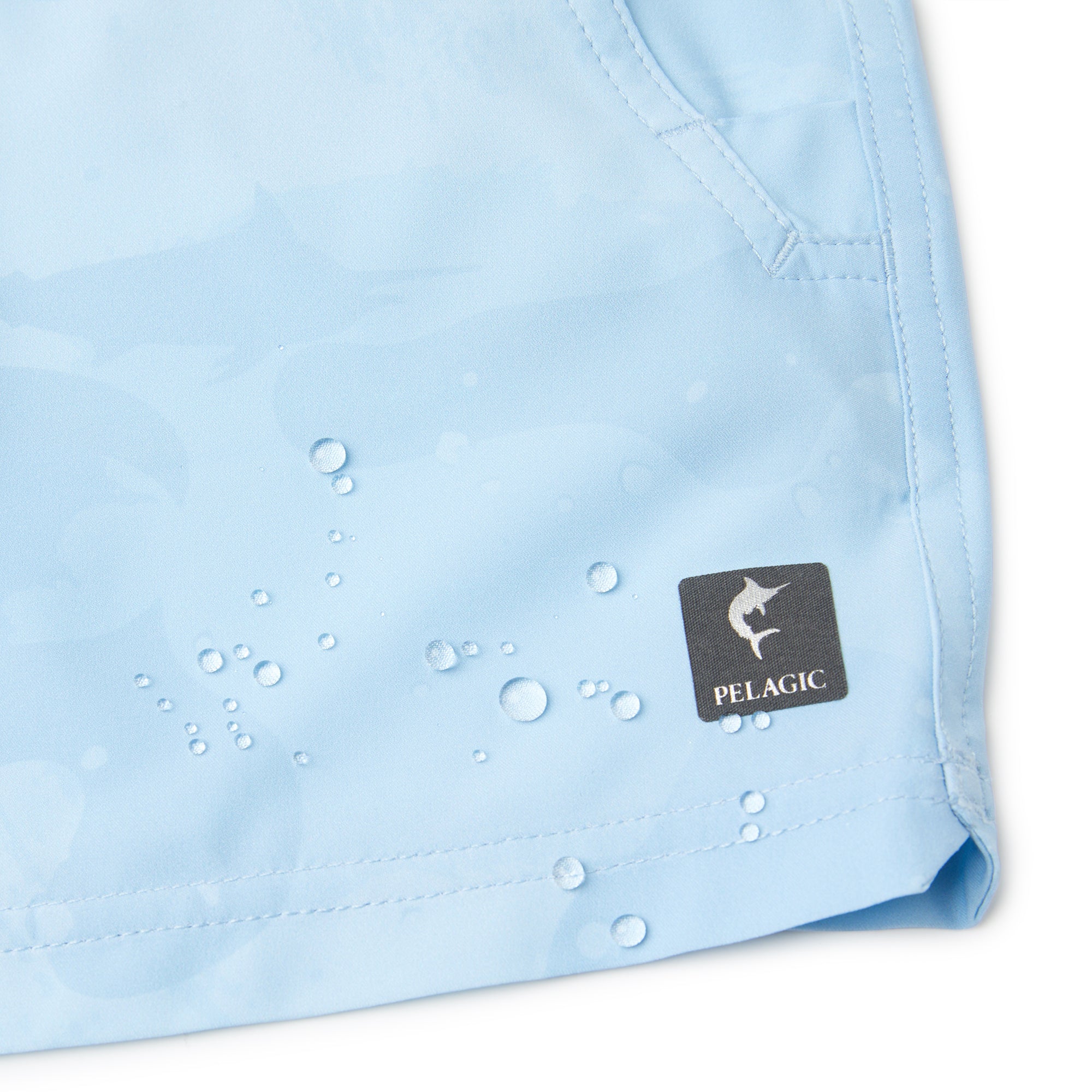 Pelagic Leiday shorts donna Light Blue stretch idrorepellenti