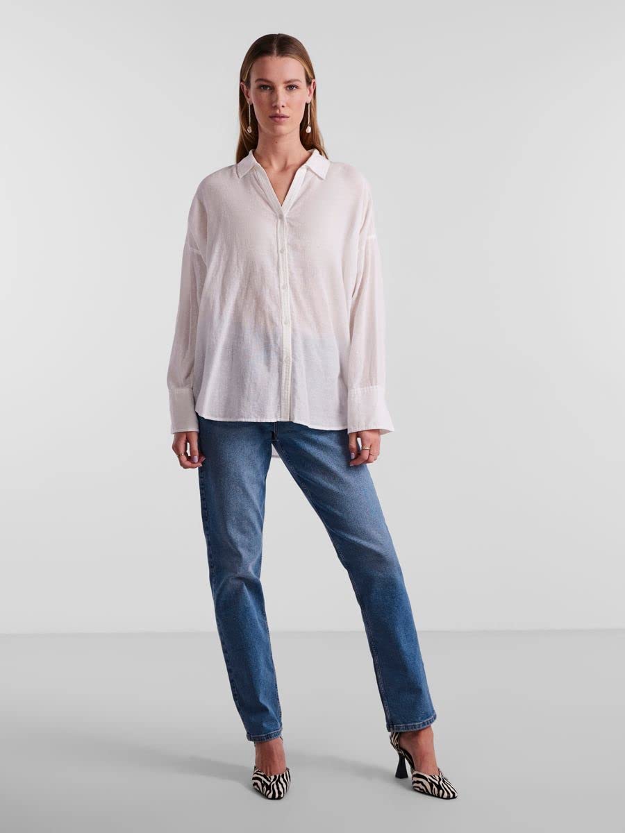 PIECES Pckatinka LS Shirt BC Camicia Donna Taglia M