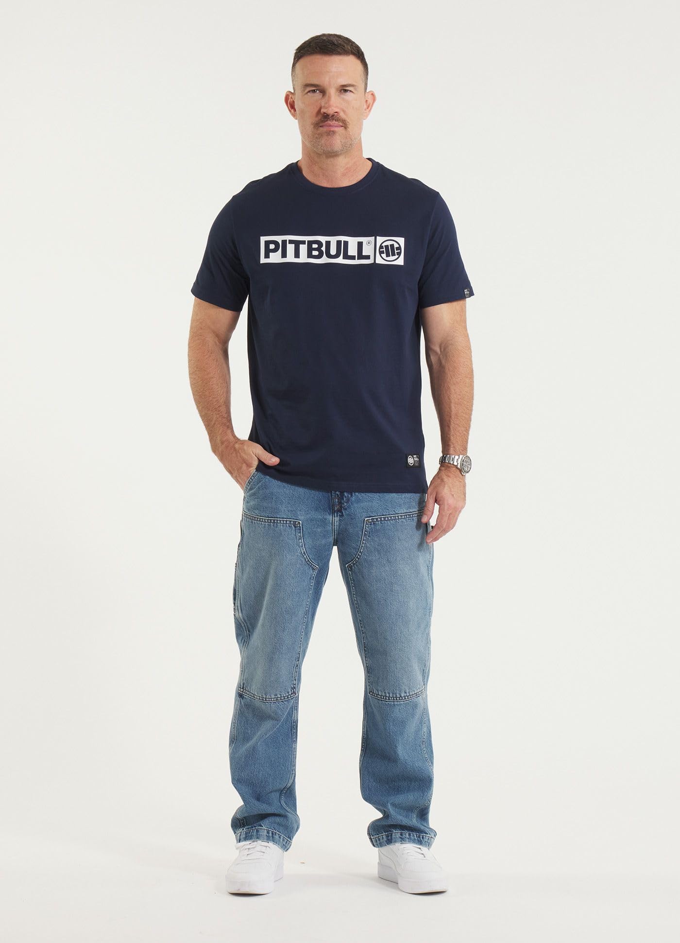Pitbull Hilltop t-shirt uomo nera manica corta cotone
