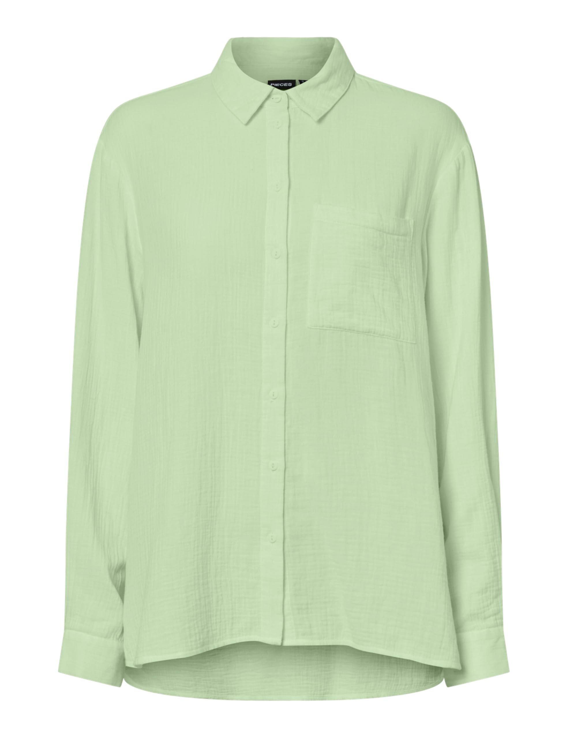 Pieces Pcsastina LS Shirt Wvn camicia donna comoda