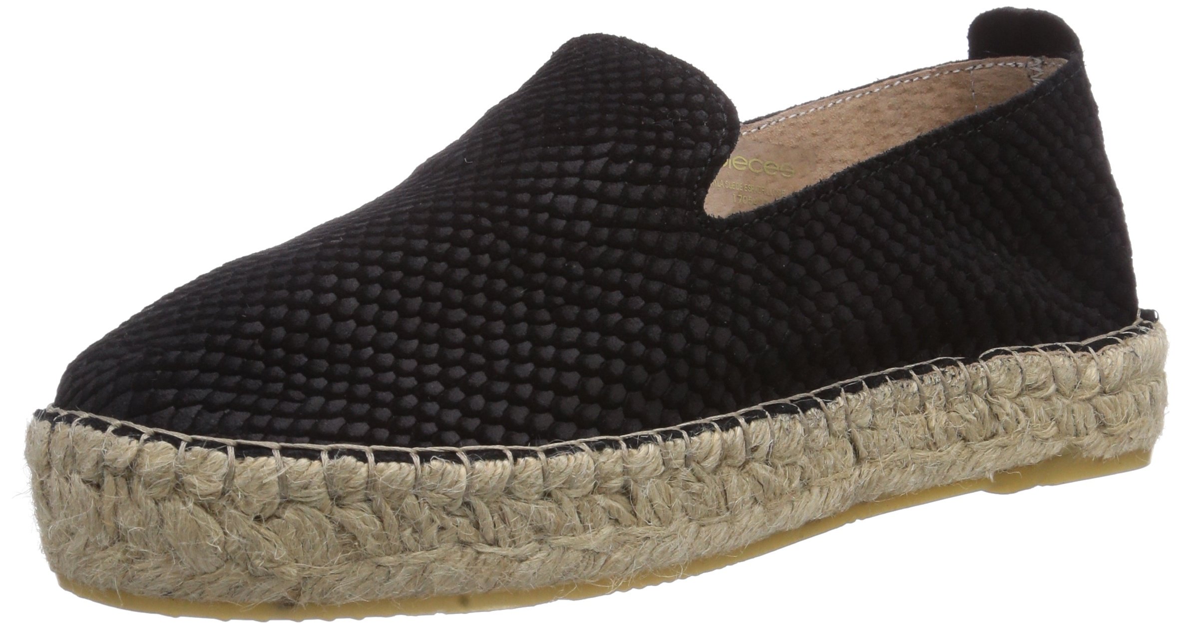 Pieces Kayla espadrillas basse nere 36 EU pelle
