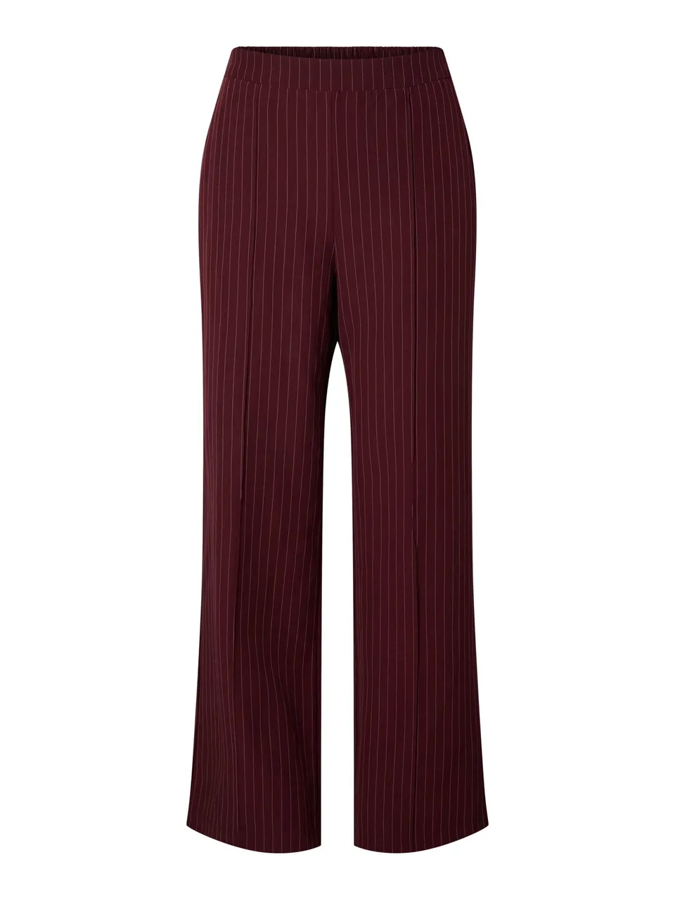 Pieces Pcbozzy HW Wide pantaloni donna a righe vita alta