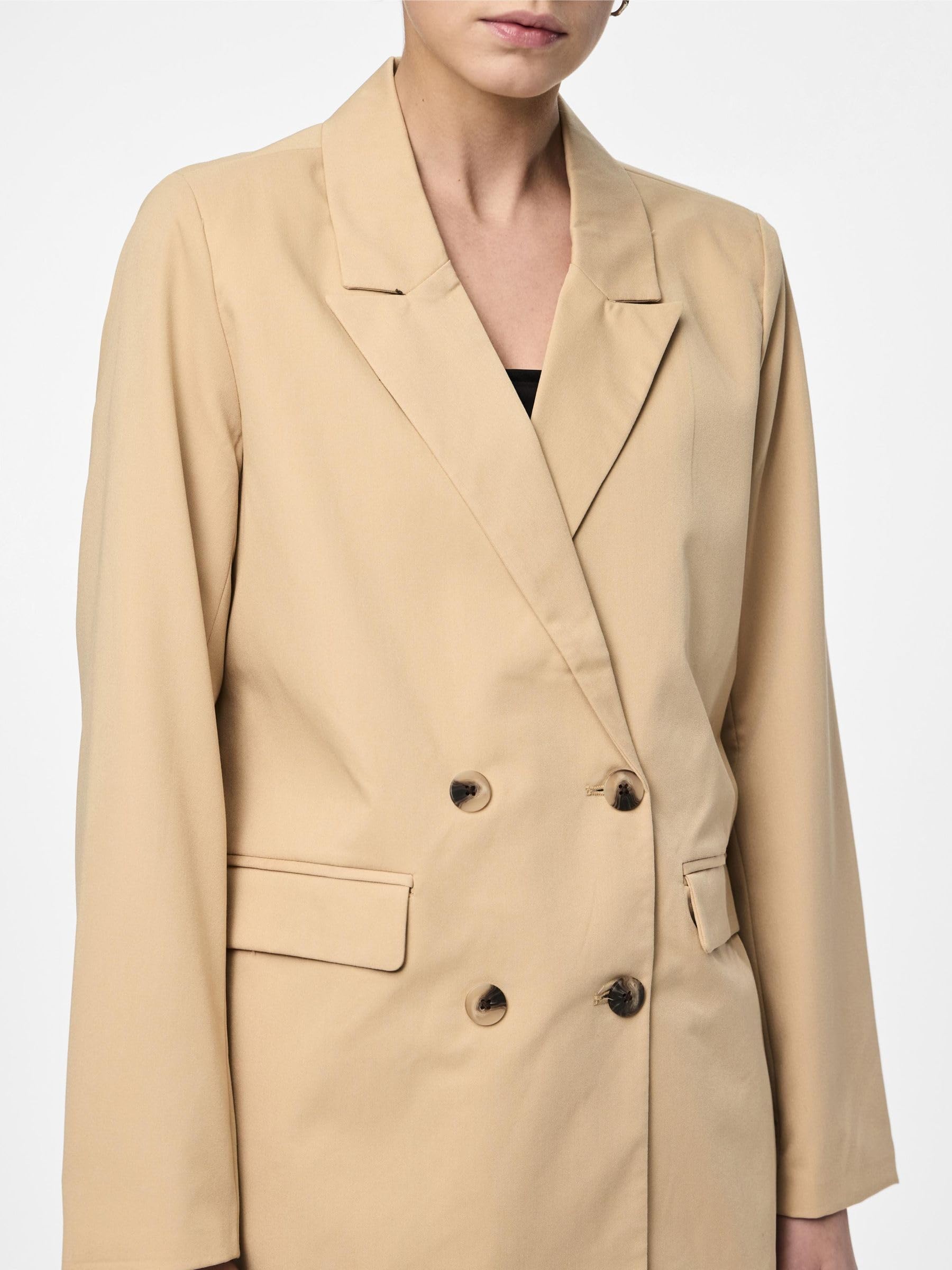 Pieces Pcthelma LS Oversize Blazer Noos Irish Cream