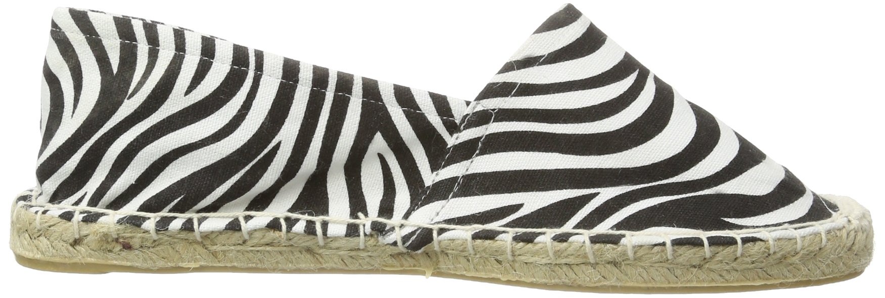 Pieces Haisha Espadrillas Basse Donna Nero Zebra