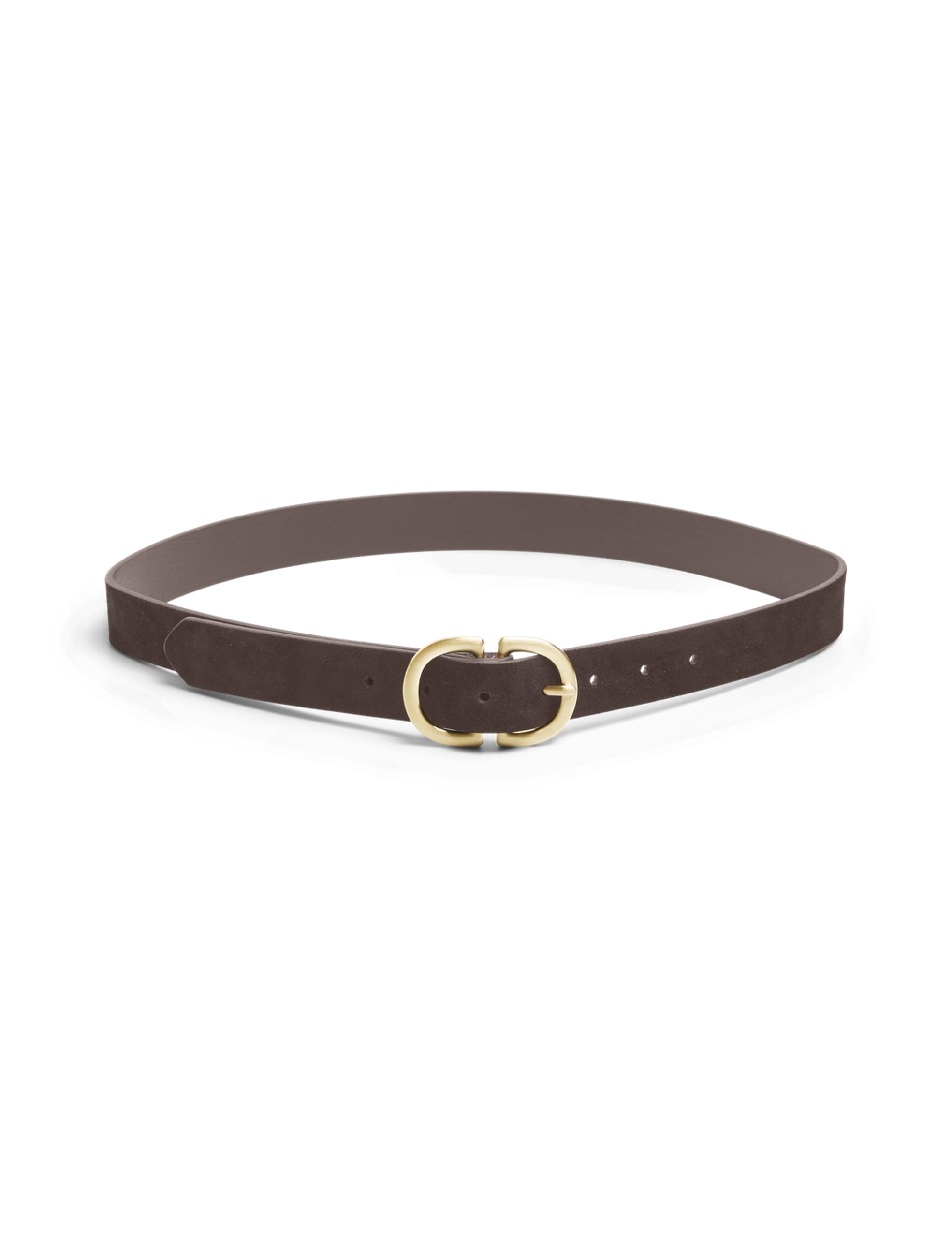 Pieces Pcjuva Suede cintura nera 80 fibbia oro