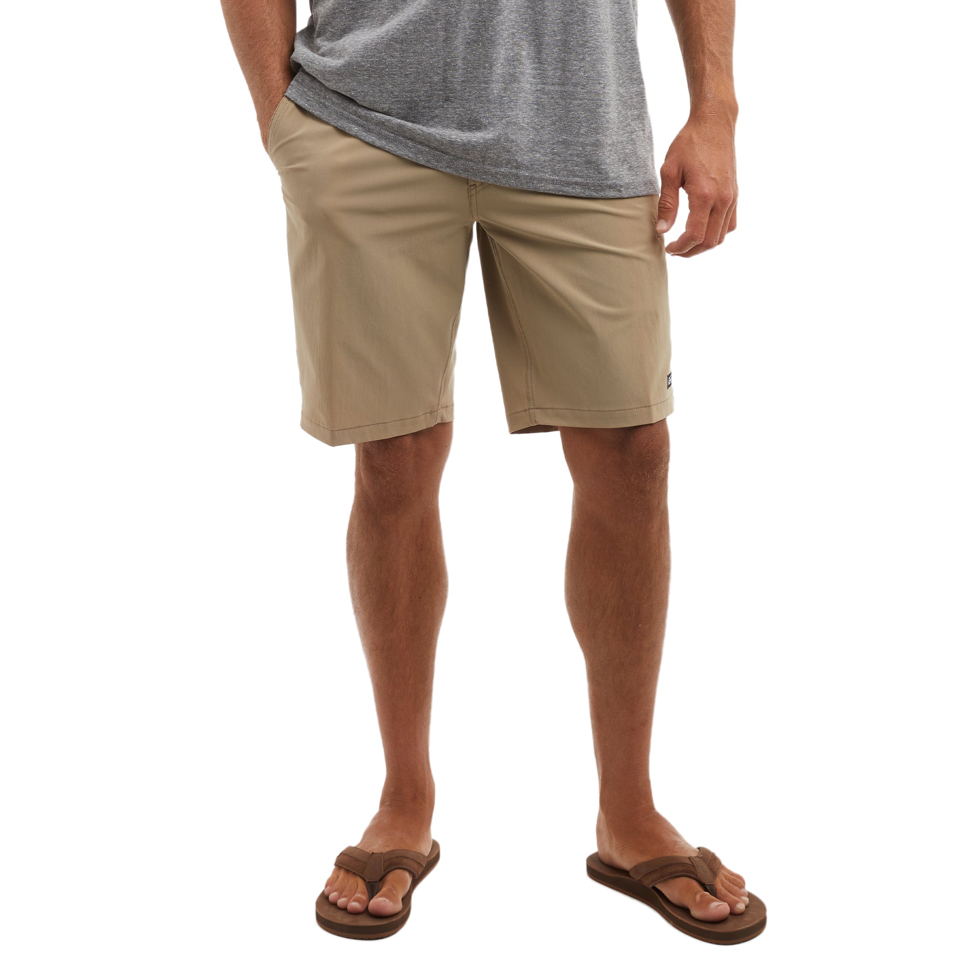 Pelagic Mako pantaloncini uomo kaki scuro idrorepellente