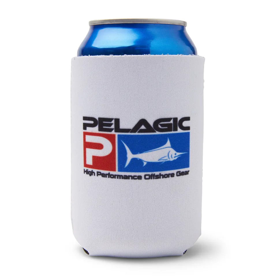 Pelagic Deluxe Coozie porta lattina bianco neoprene