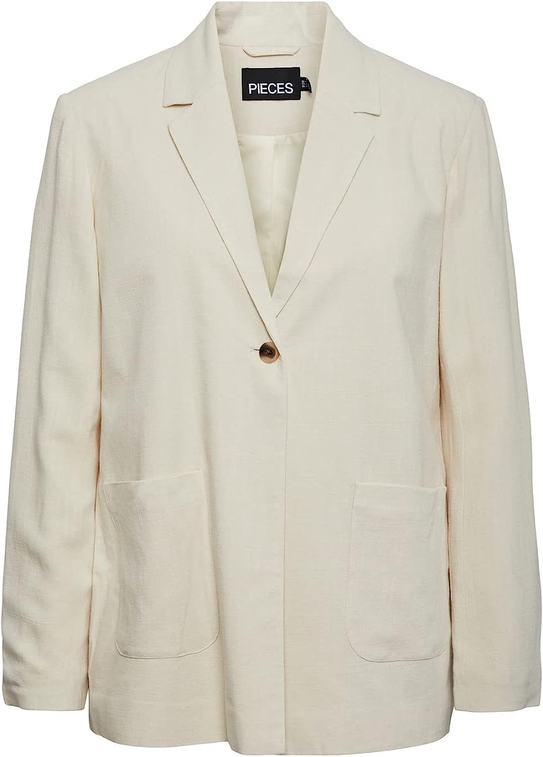 Pieces Pcvinsty Linen blazer donna XL betulla lino