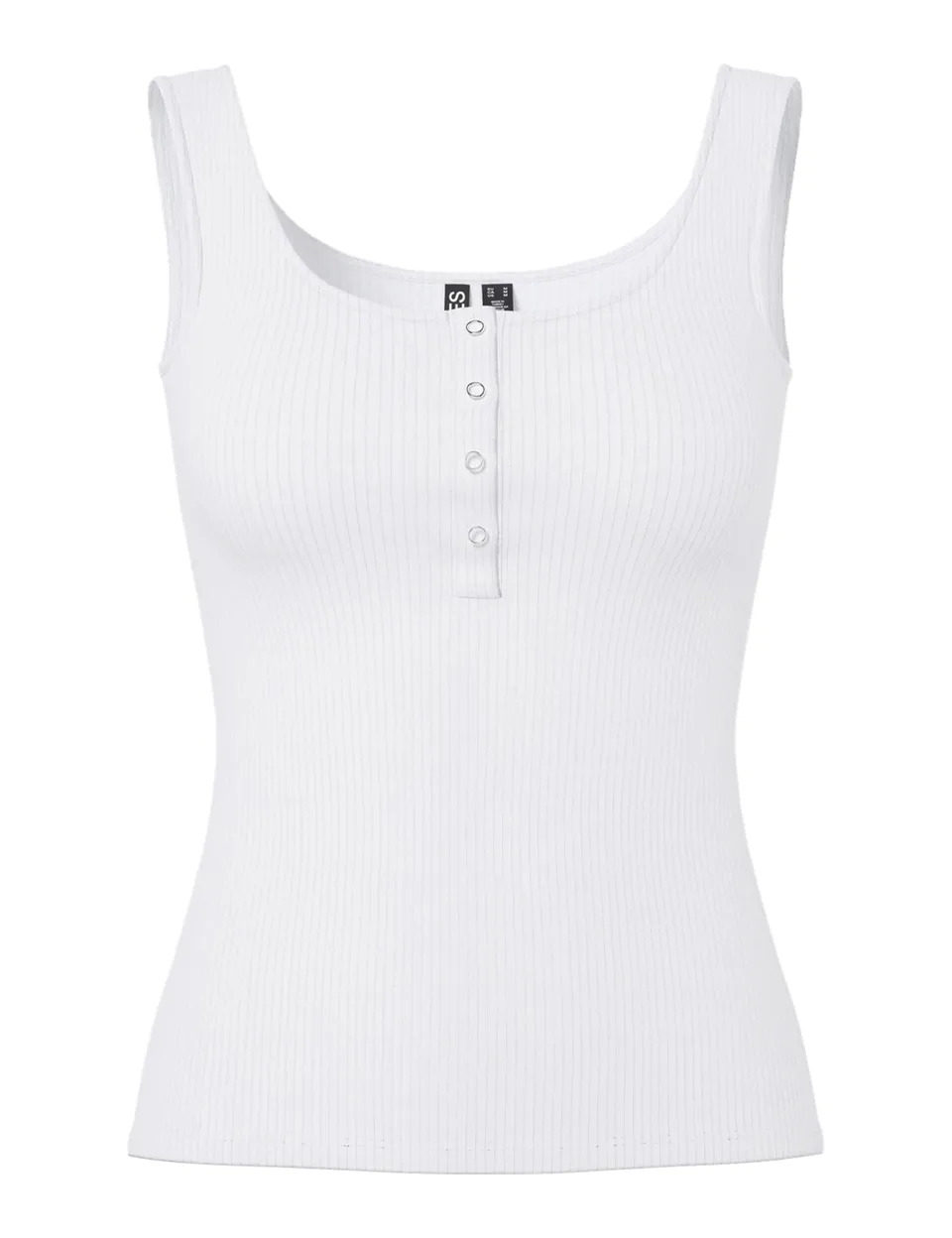 Pieces PCKITTE canotta donna slim fit a costine