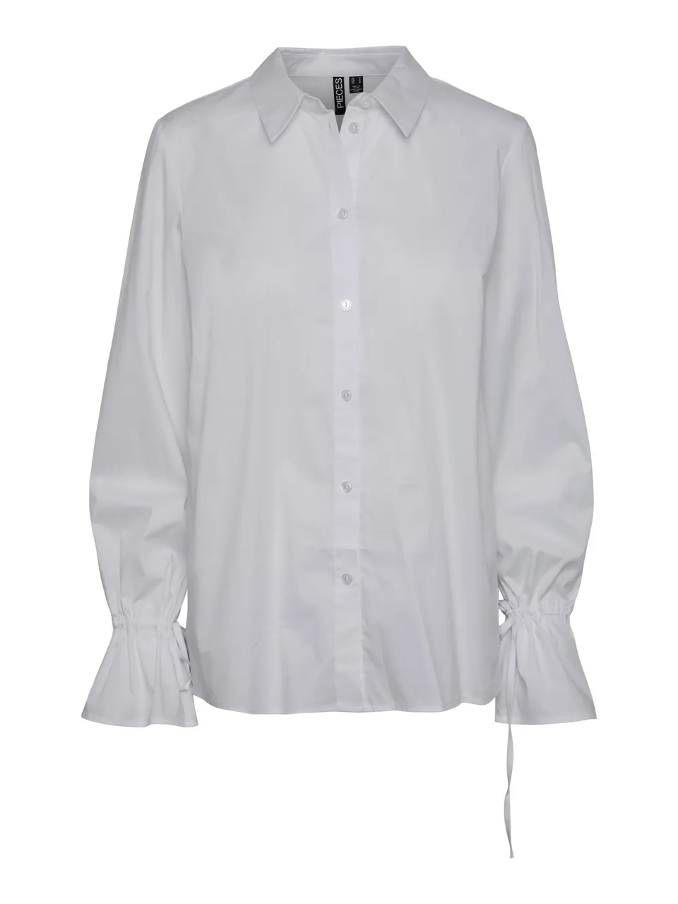 Pieces camicia donna maniche lunghe dritta