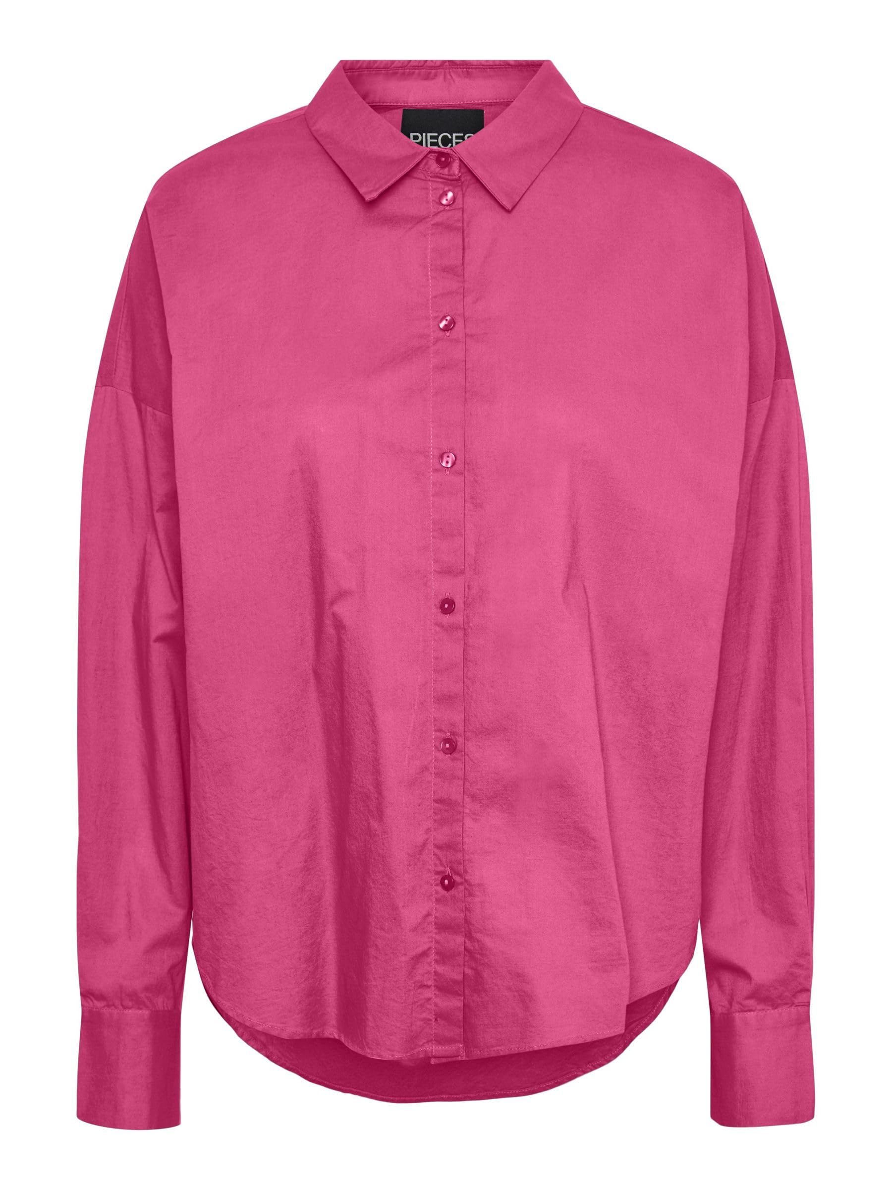 PIECES Pctanne LS Loose Shirt camicia donna manica lunga