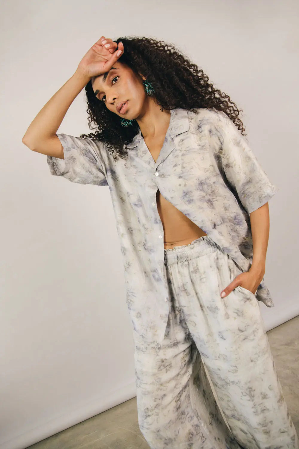 el.residu Sanya Eco 2 camicia seta unisex