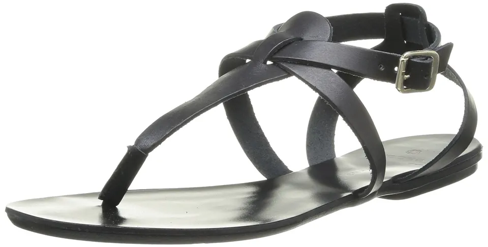 Pieces Cathie New Leather Sandal sandali donna nero