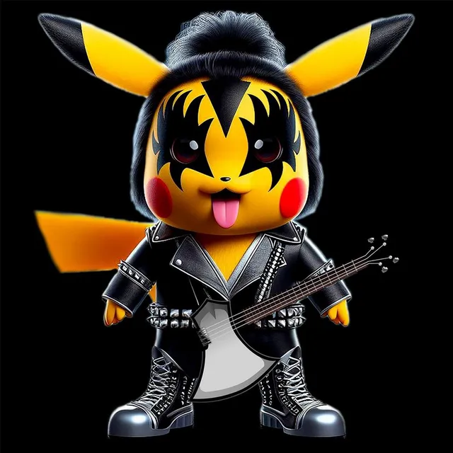Matrix Music Store Rex Pika Kiss maglietta stampa digitale