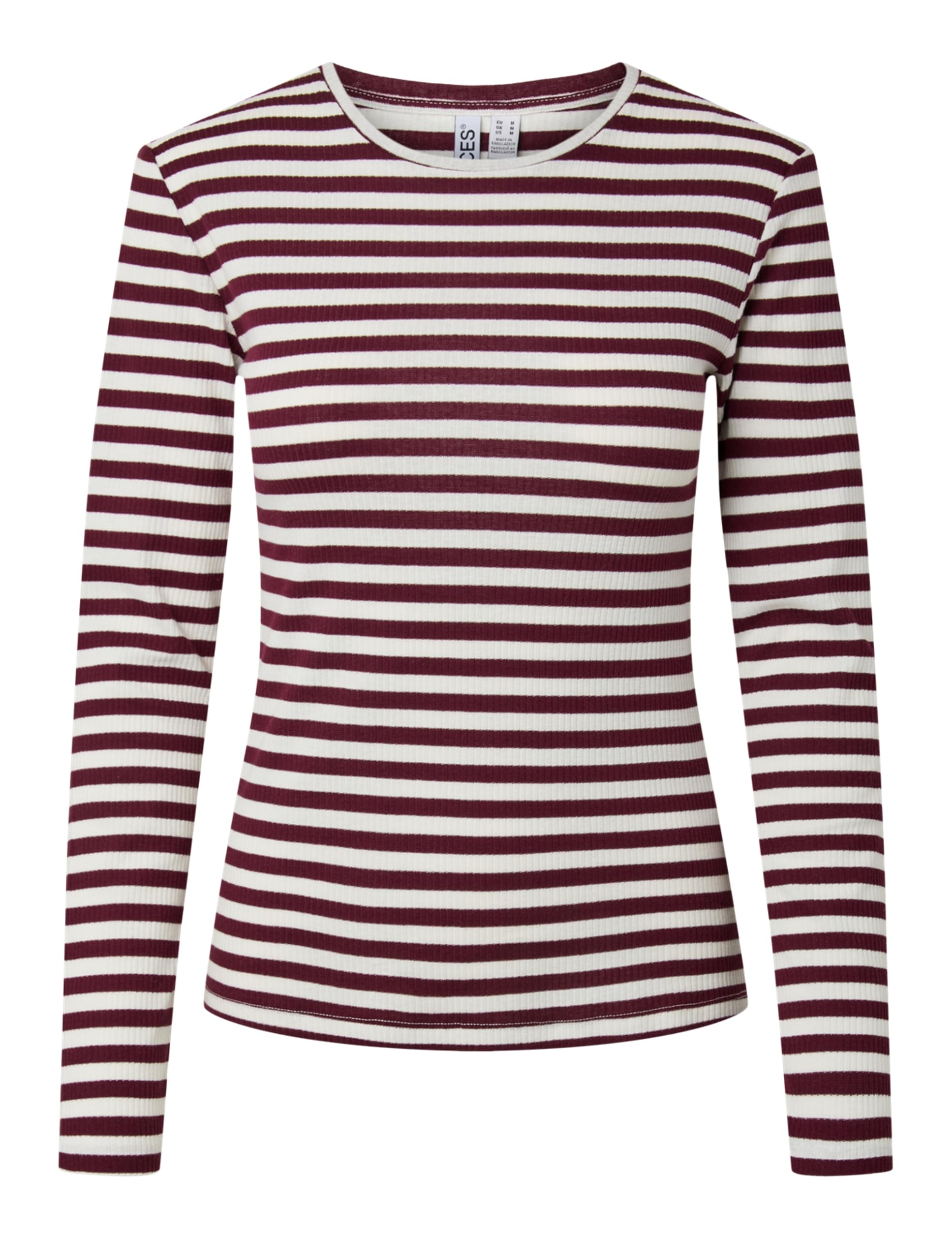 Pieces Pcruka LS Top Jrs Noos BC maglia manica lunga Tawny Port
