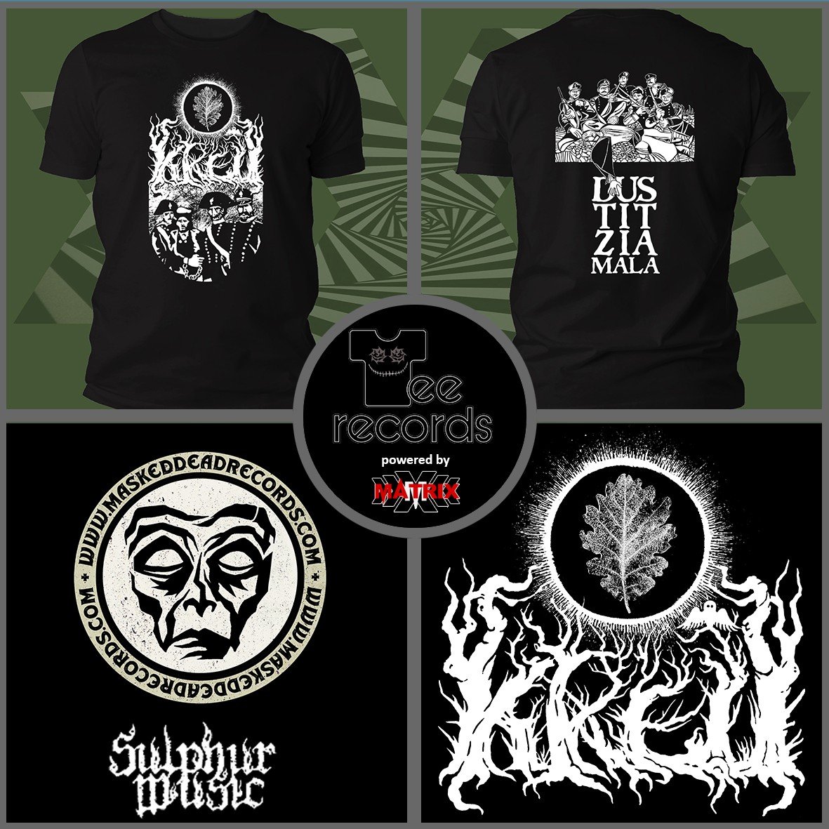 Matrix Music Store Kre^U Dustizia Mala t-shirt cotone organico