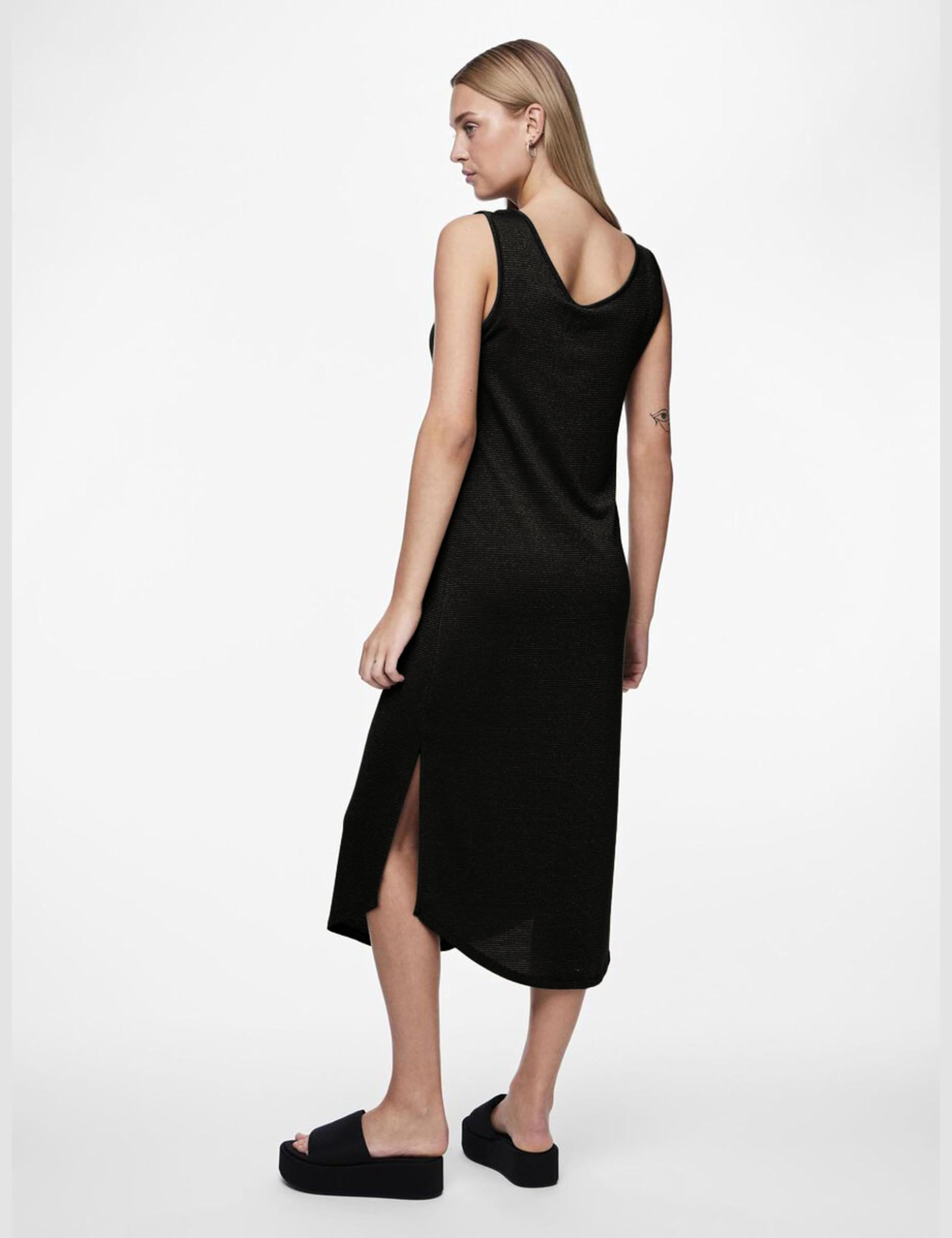 PIECES Pcbillo Tank Midi Dress Lurex Noos BC vestito midi lurex