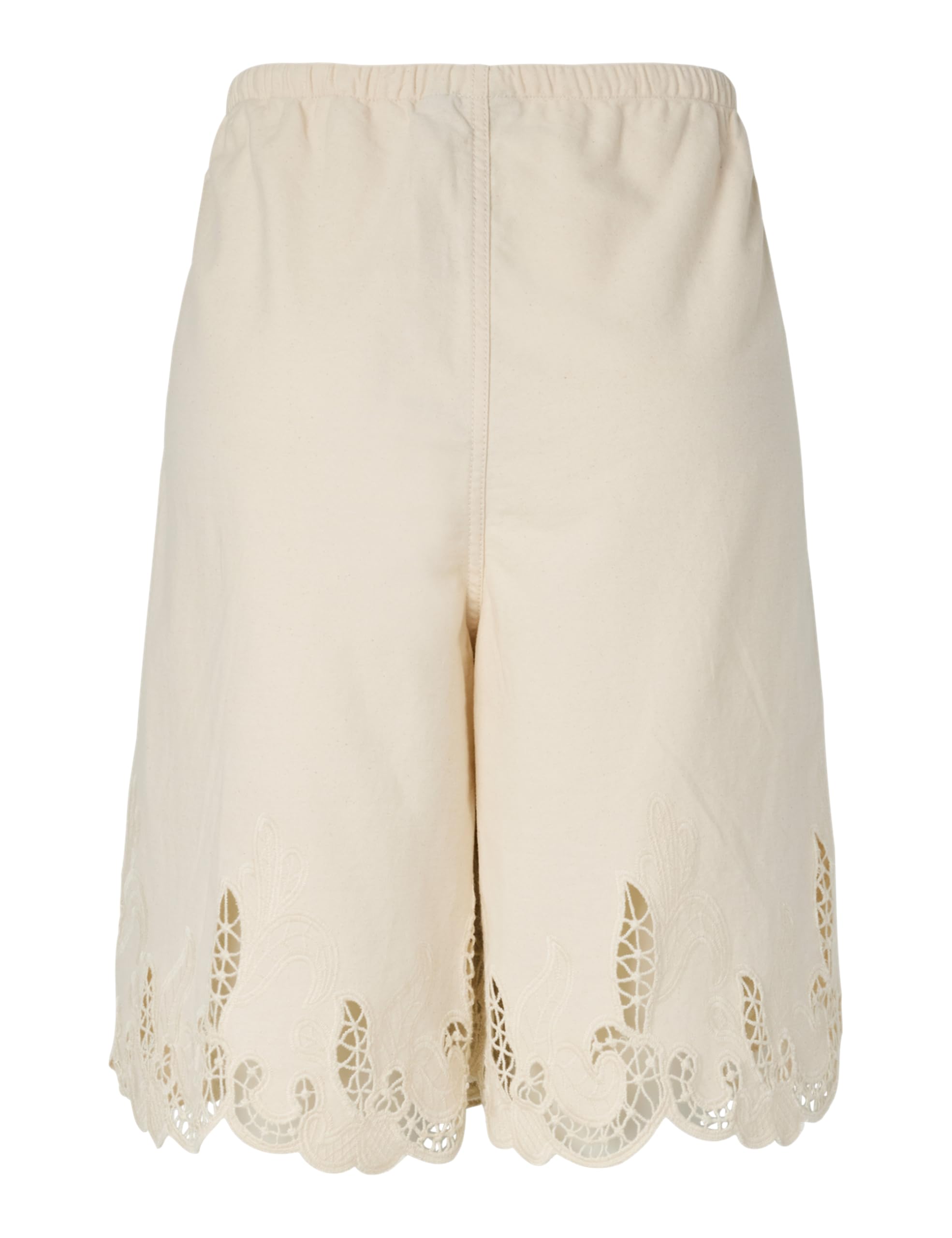 Pieces Pcpiper HW Crochet Denim Shorts Donna M
