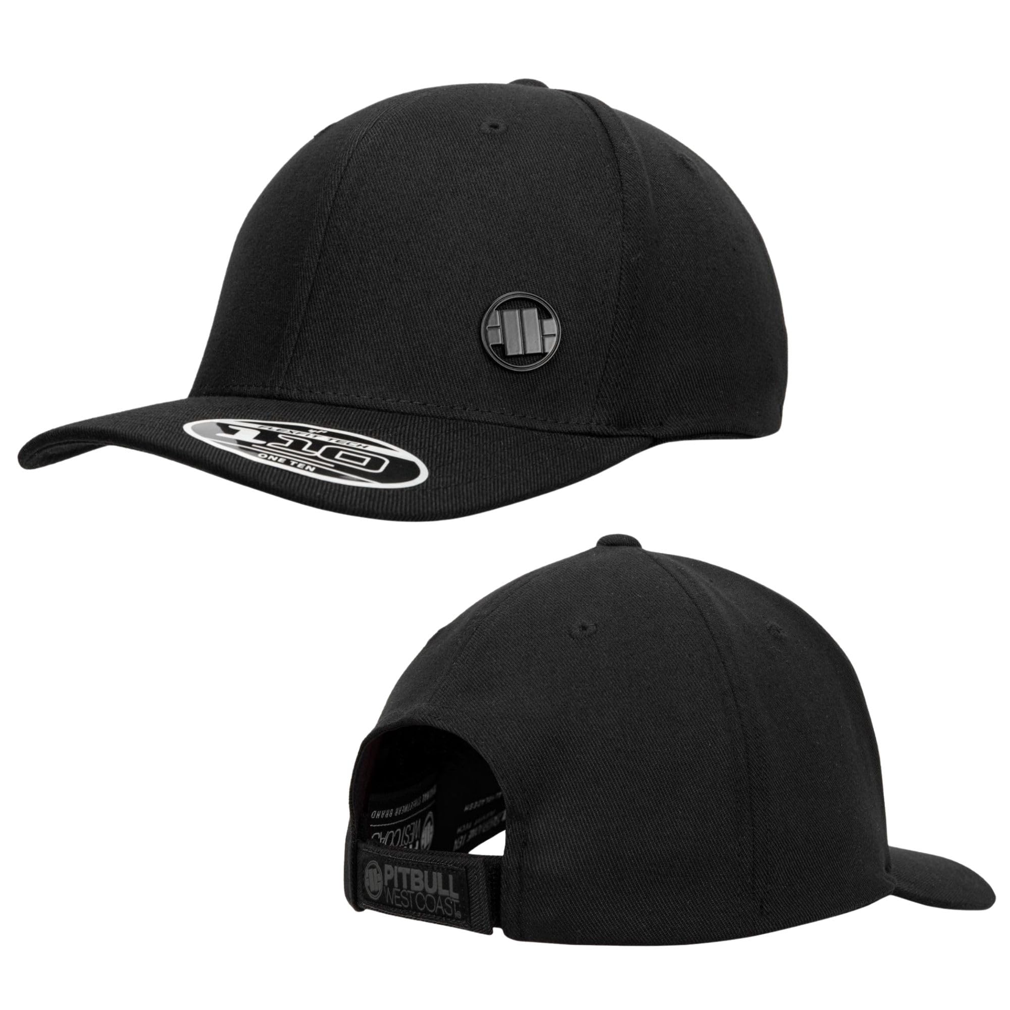 Pitbull 3D Metal Logo cappello snapback nero cotone