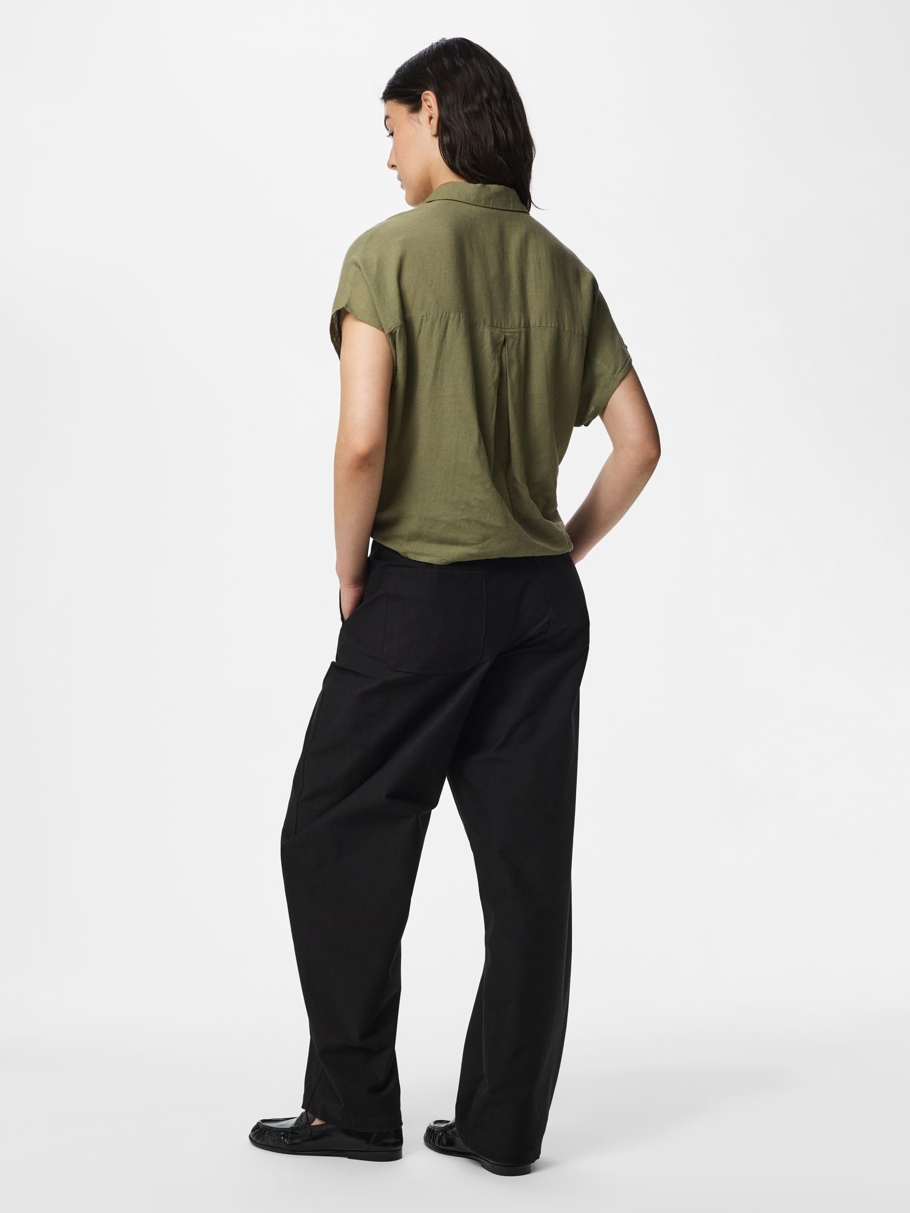 Pieces Ppia camicia donna S maniche corte uso giorno