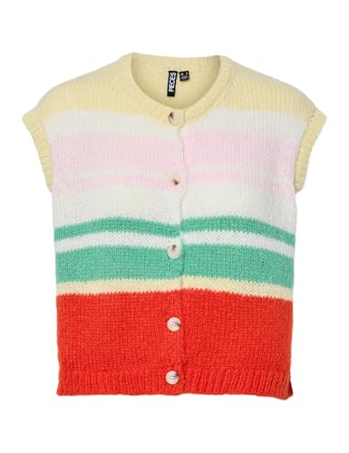 Pieces Pcjida O-Neck Knit gilet donna taglia L uso quotidiano