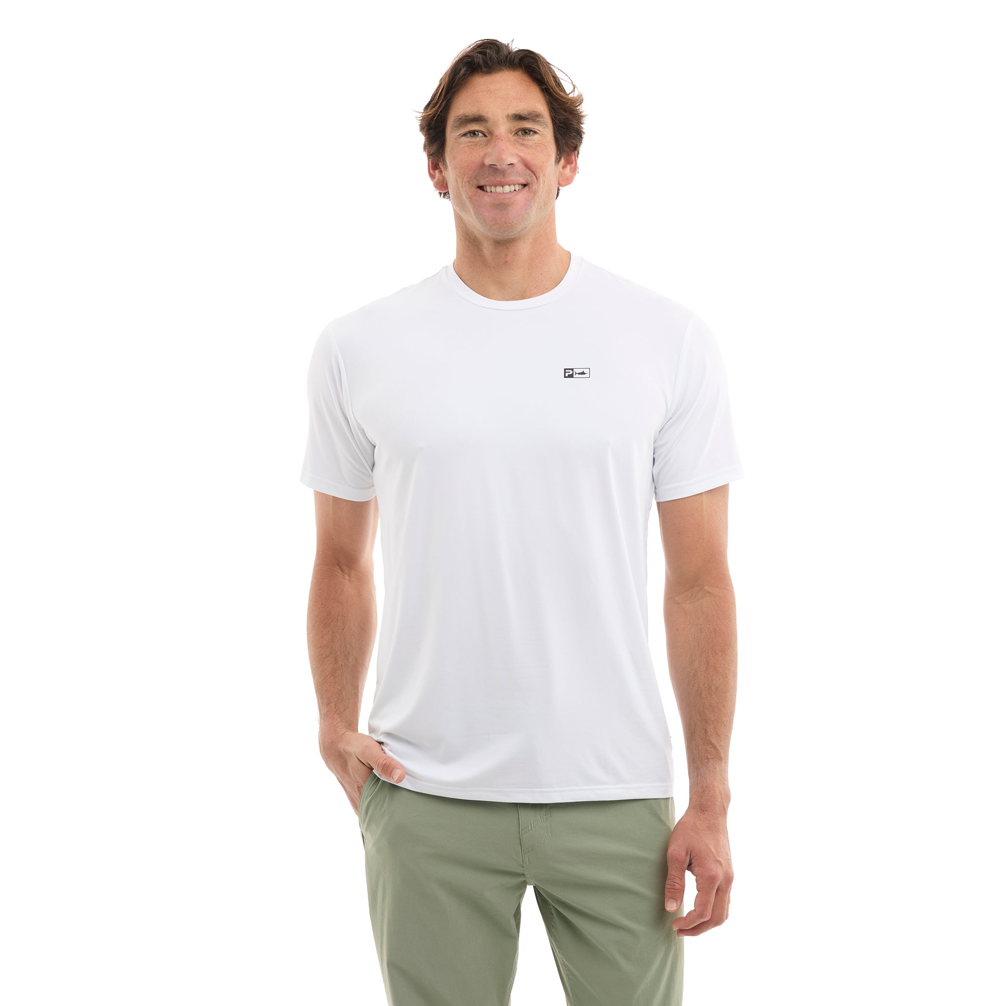 Pelagic Freespool Goione Three Peat maglietta White UPF
