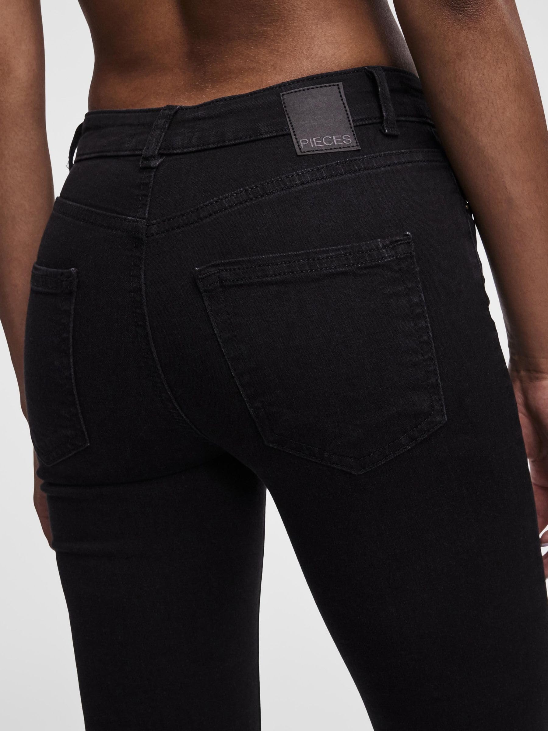 Pieces Pcdelly jeans skinny donna S 30L lavaggio scuro
