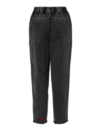 Pieces Pcsally HW pantaloni donna alla caviglia vita alta