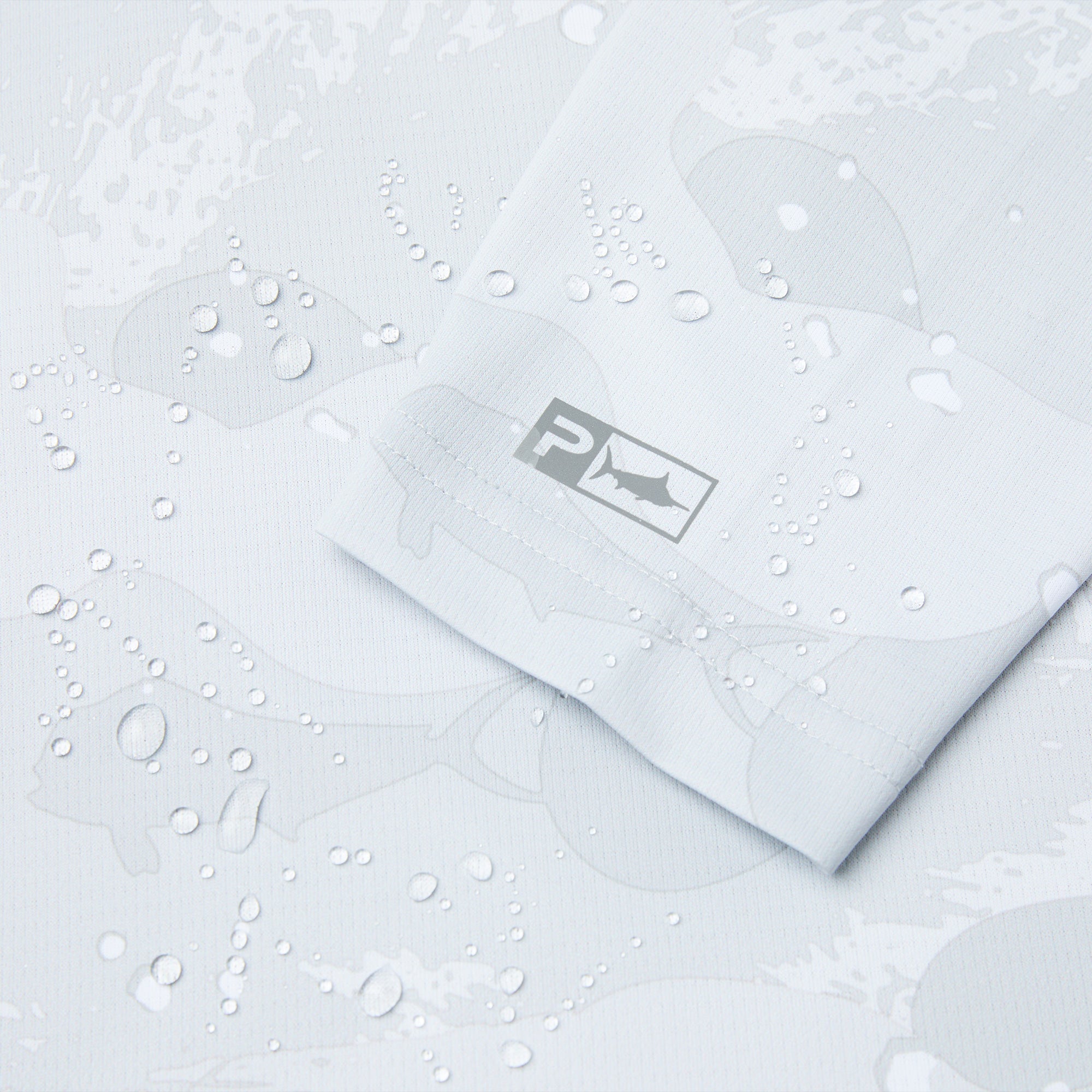 Pelagic Exo-Tech felpa con cappuccio grigio chiaro UPF 50+