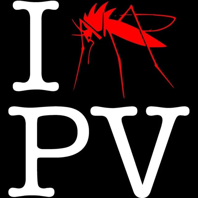 Pavia Touristic-Tee I Love Pv Zanzara Logo Bianco t-shirt unisex
